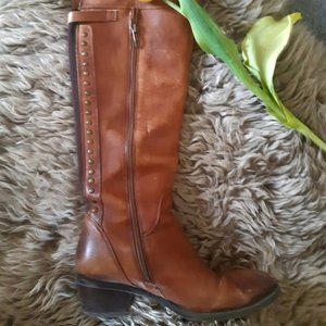 Leather over the knee Boots